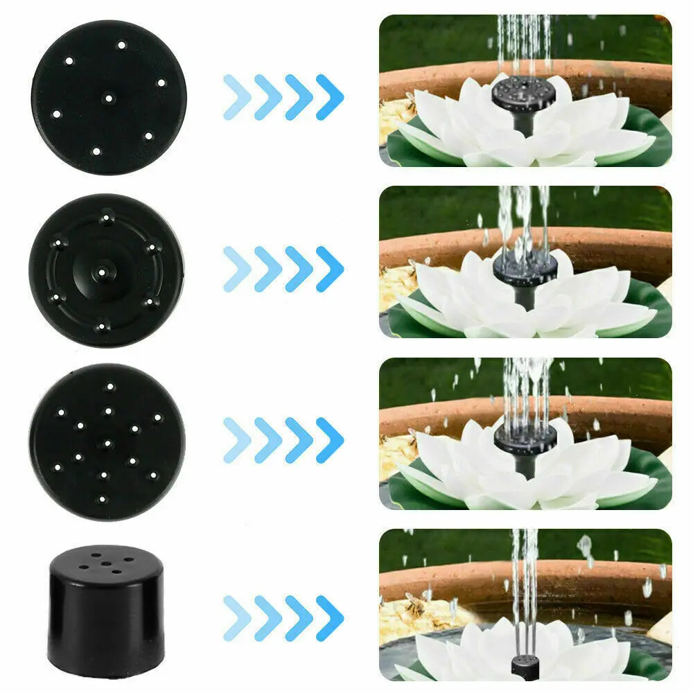 AISITIN Mini Lotus Solar Water Fountain – Garden & Bird Bath