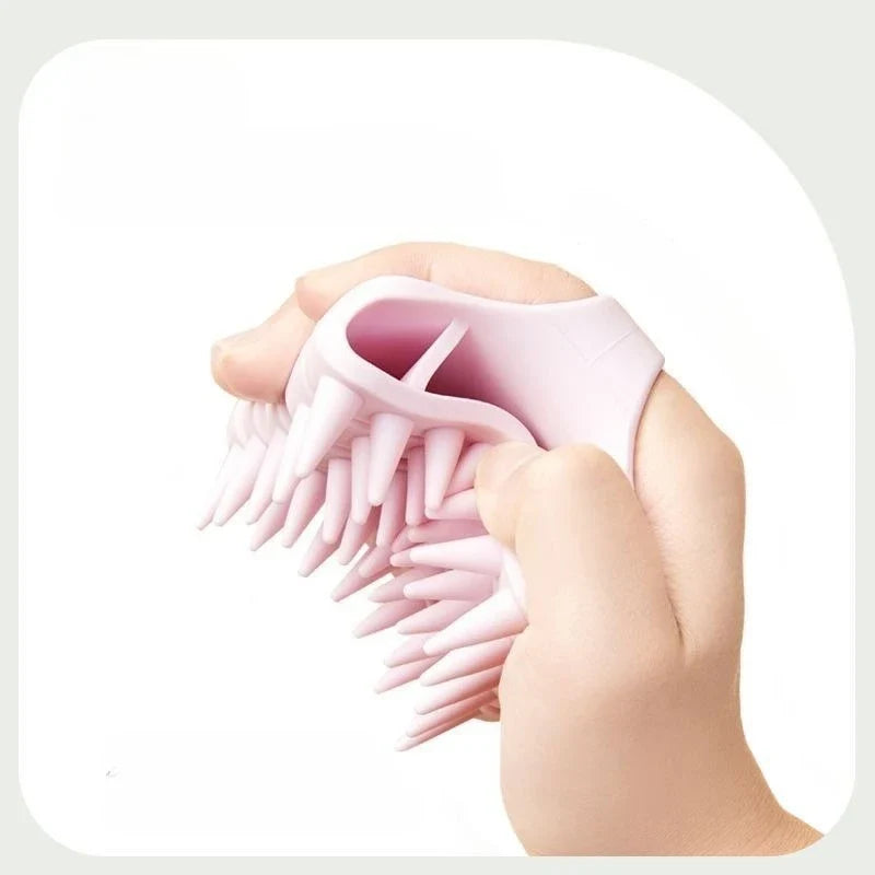 Silicone Scalp Massage Shampoo Brush & Body Comb