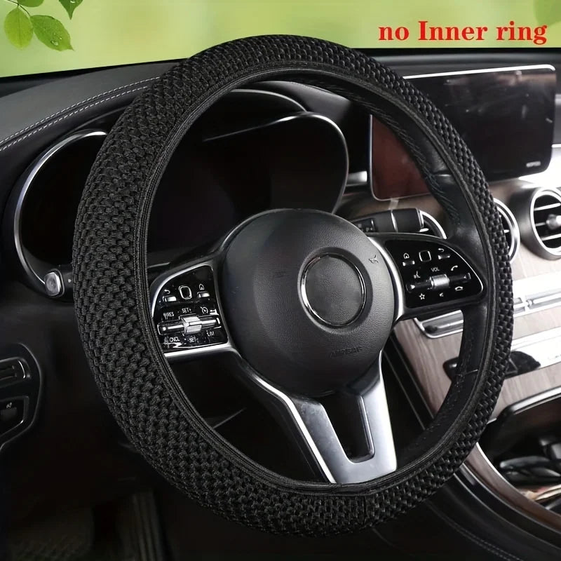 Universal Car Steering Wheel Cover Summer Ice Silk Breathable