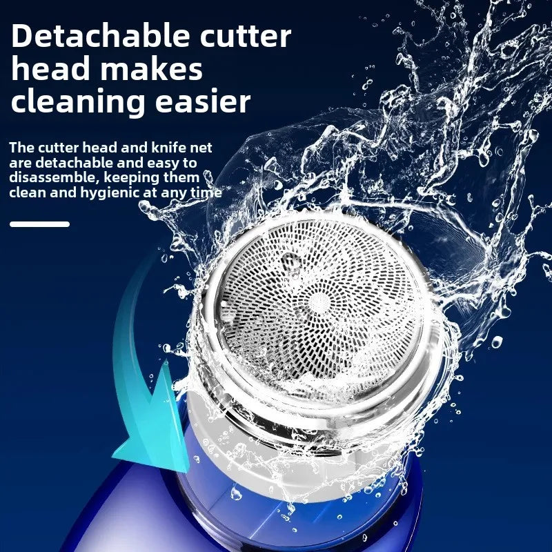 Men's Mini Shaver Waterproof Razors Machine USB Charging Portable