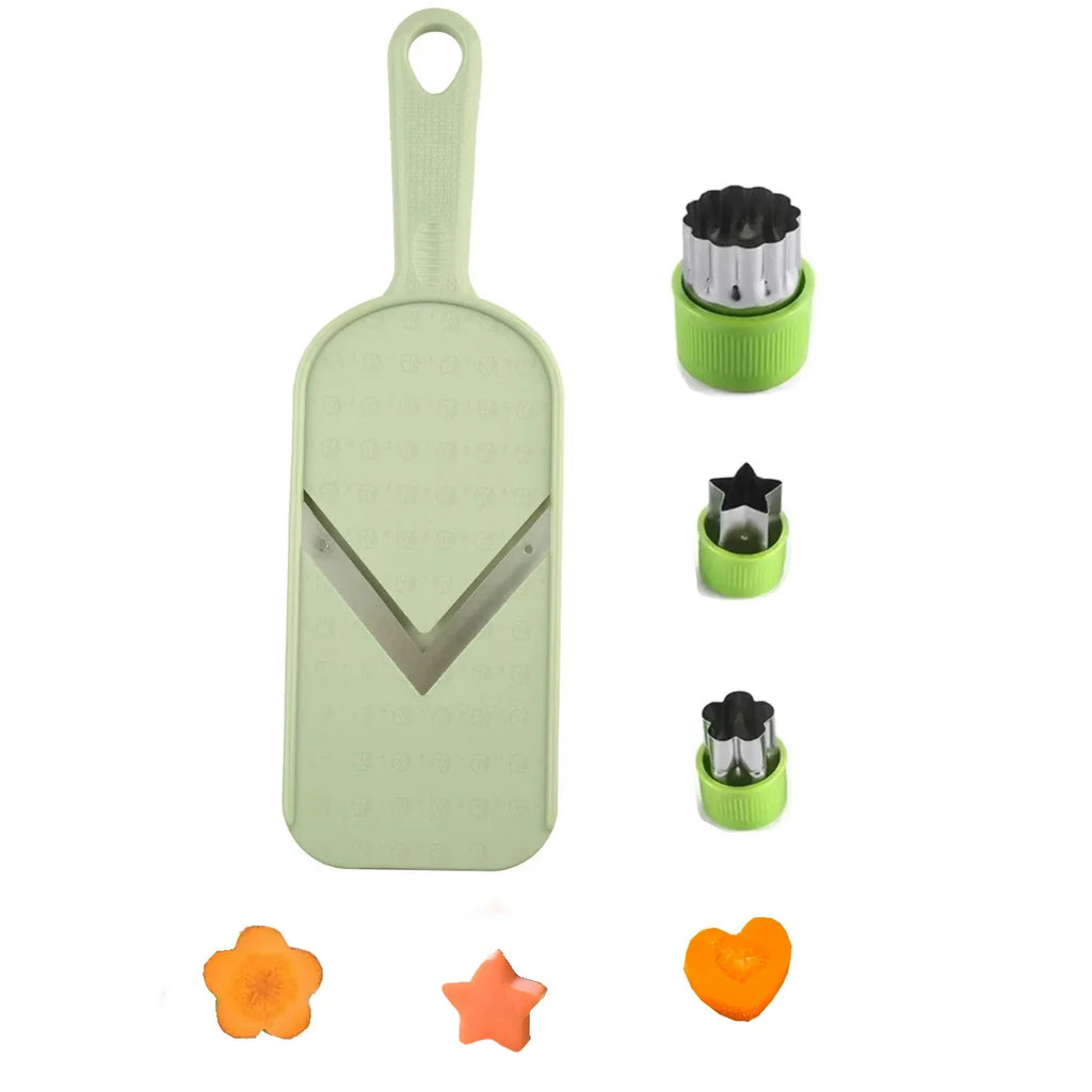 Handheld Mandoline Slicer – Stainless Steel V-Blade & Comfort Grip