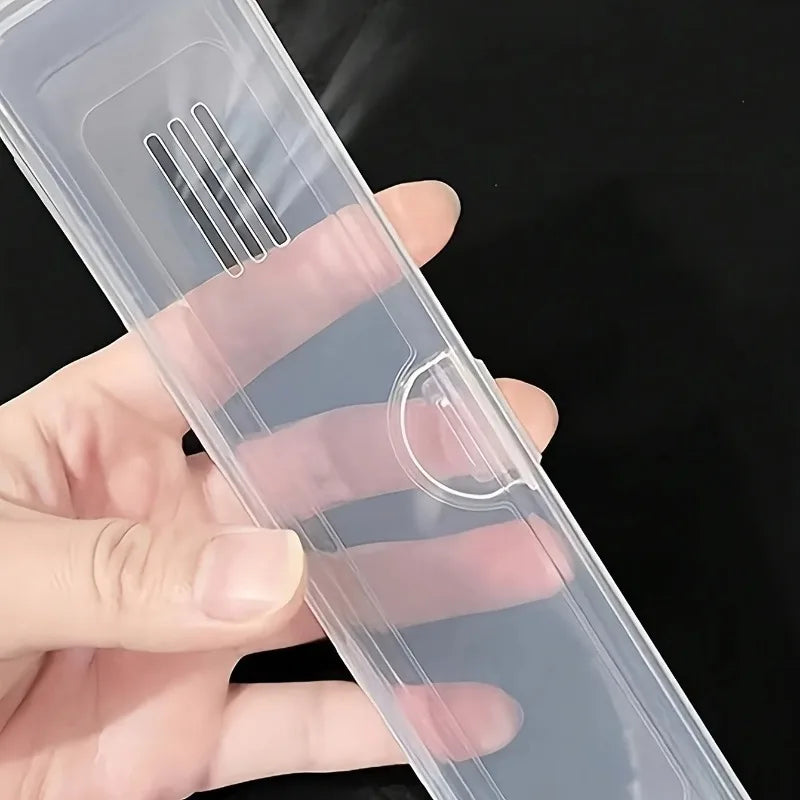 Transparent Travel Toothbrush & Toothpaste Storage Case