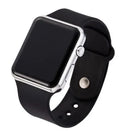 Square LED Digital Sport Watch – Unisex Silicone Band