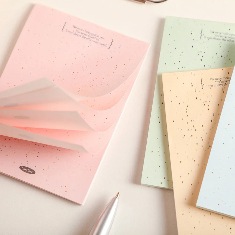 120 Sheets Ins Ink Splatter Notebook Macaron Minimalist Non Stick