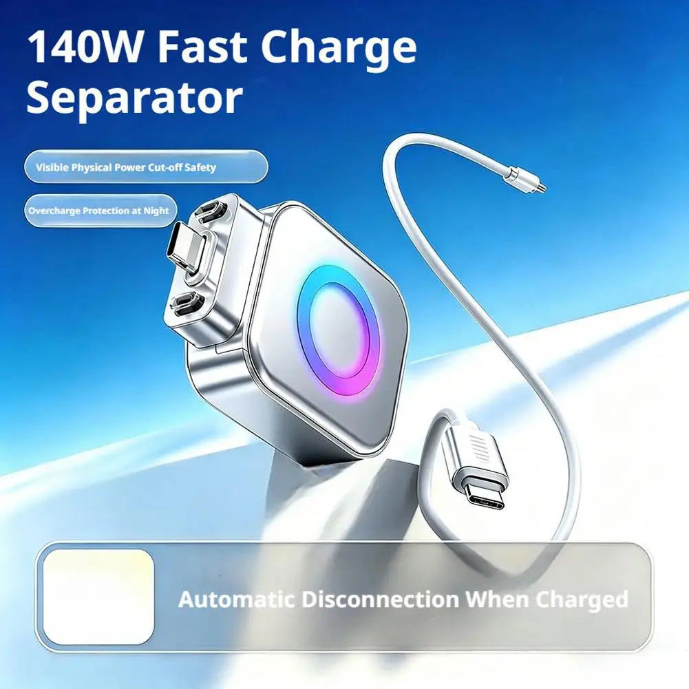 AI USB-C Auto Cut-Off Charging Protector – 140W Overcharge Stop