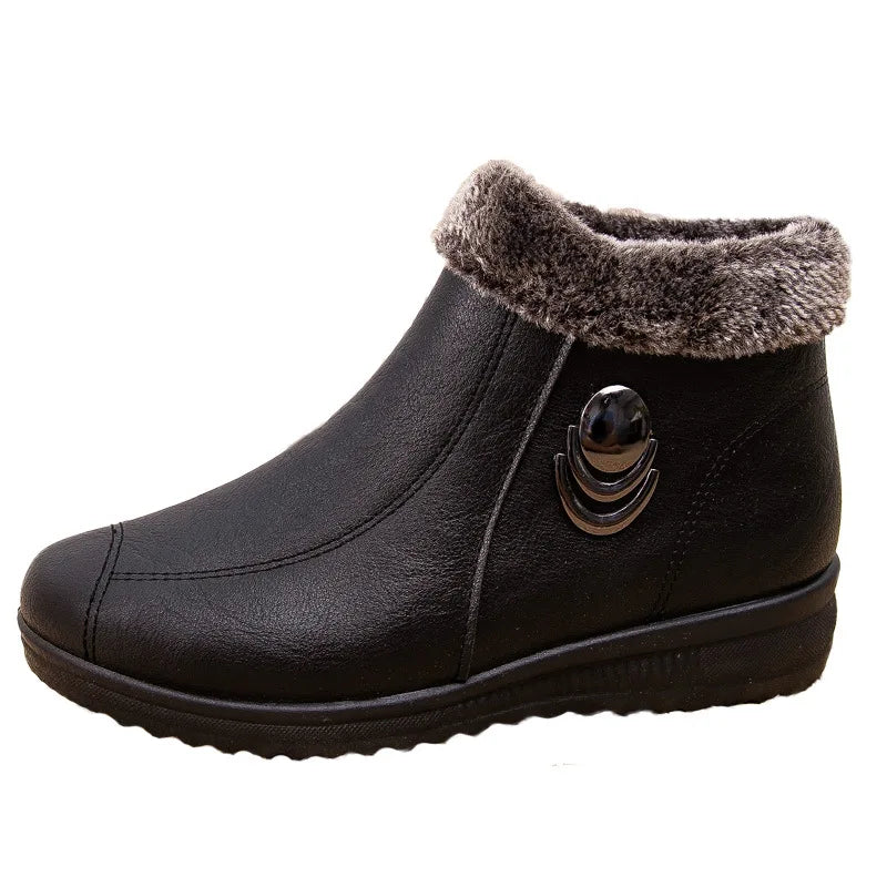 Women's Fur-Lined Winter Ankle Boots – Unisex Mule Clogs