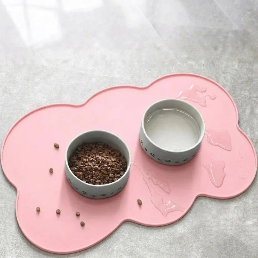 Silicone Pet Feeding Mat – Non-Slip Waterproof Cat & Dog Bowl Pad