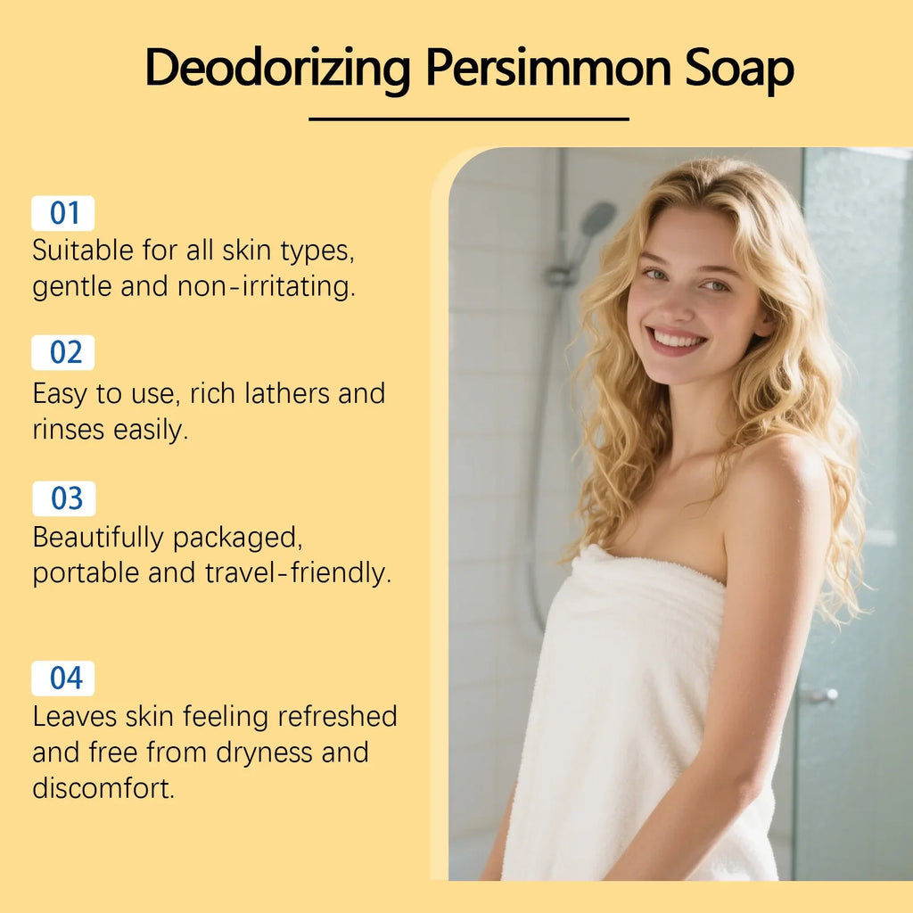 Persimmon Bath Soap Bar – Cleanse, Moisturize & Fruity Scent