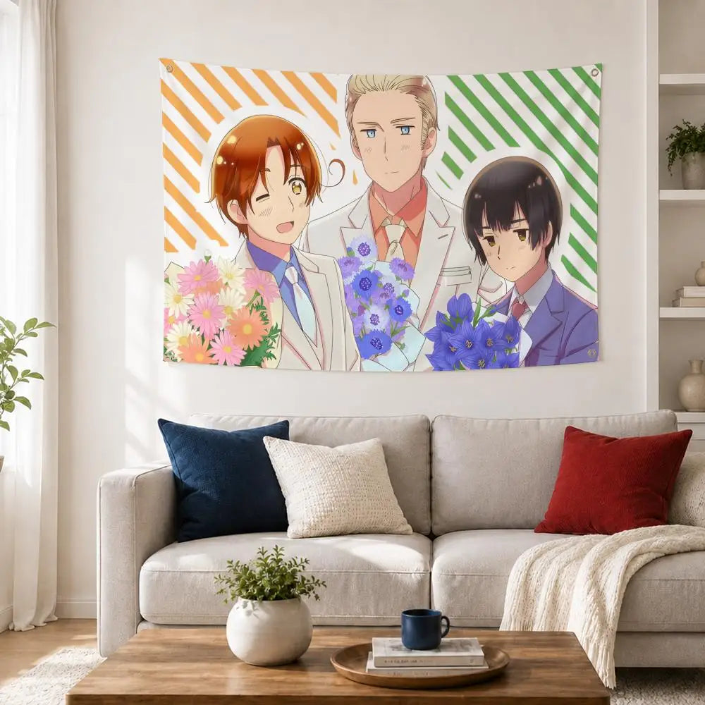 Hetalia World Stars Anime Flag – Wall & Outdoor Banner