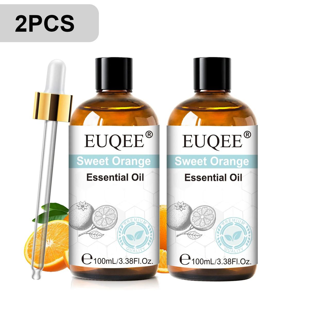EUQEE 100ml Essential Oil for Diffuser – Lavender, Rose & More