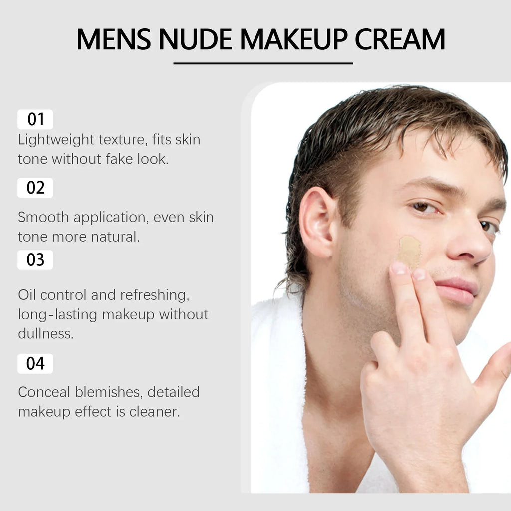 Men's BB Cream – Matte, Oil-Free, Long-Lasting Coverage