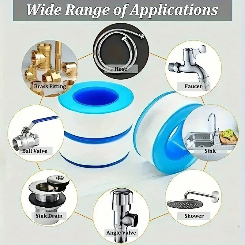 Thread Seal Tape Waterproof Leak-proof Plumbing Duct Pipe Fittings