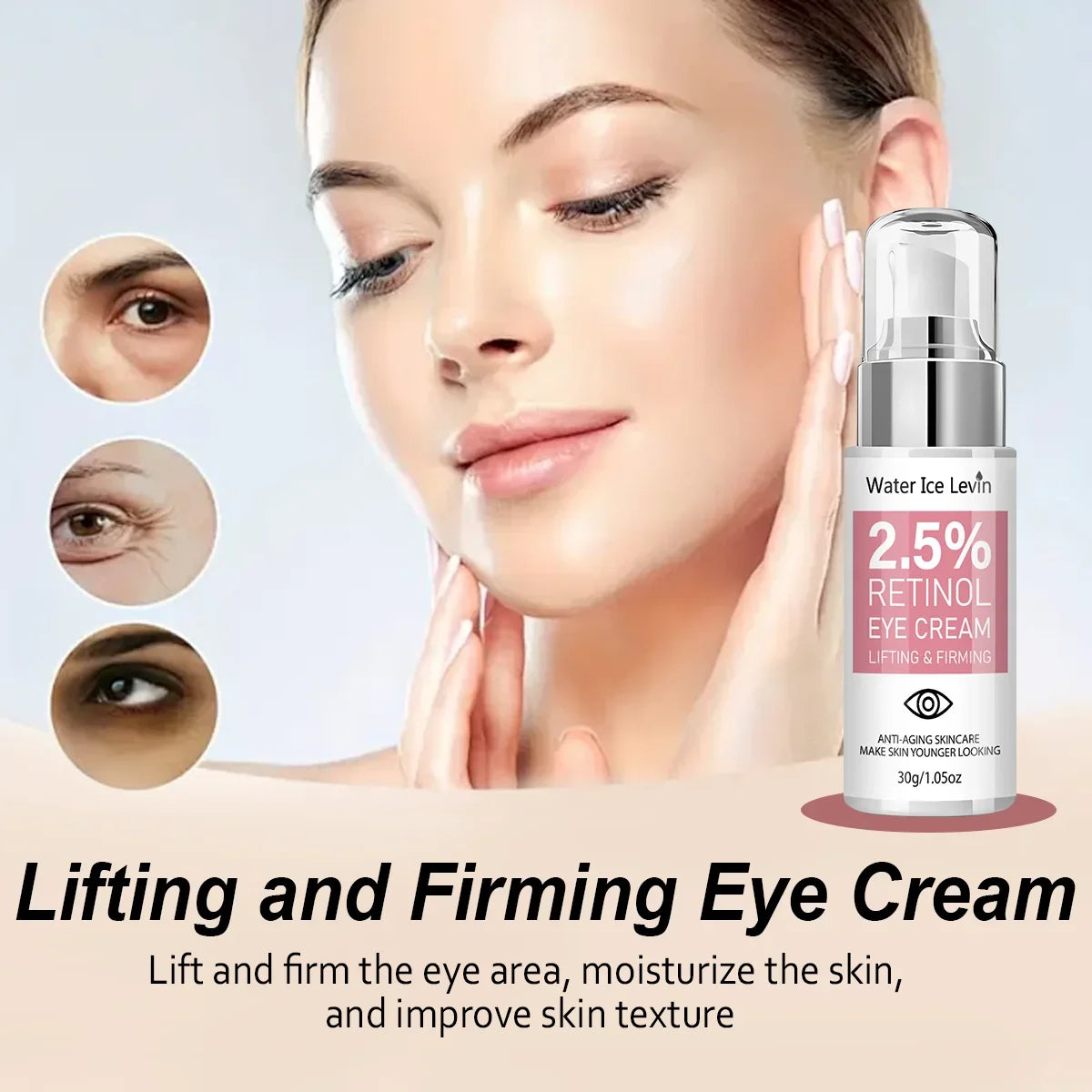 2.5% Retinol Eye Cream – Firming & Hyaluronic Acid | 30g