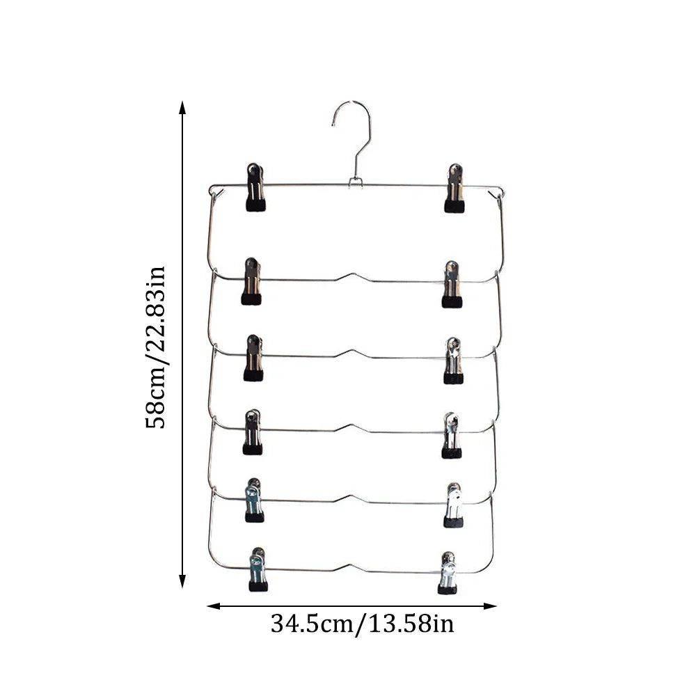 Multi Functional Folding Multi-layer Pants Rack Hanger Household Anti