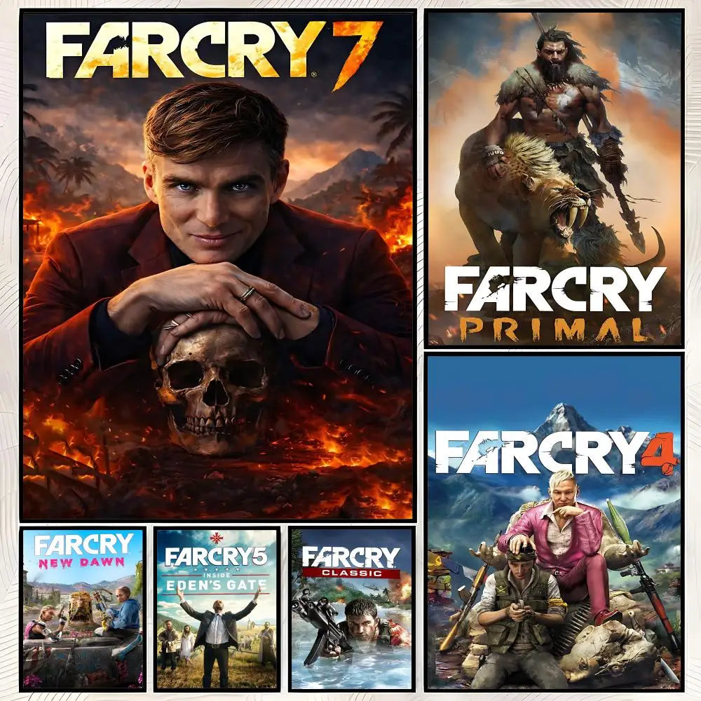 Far Cry Game Poster – Self-Stick HD Waterproof Wall Art