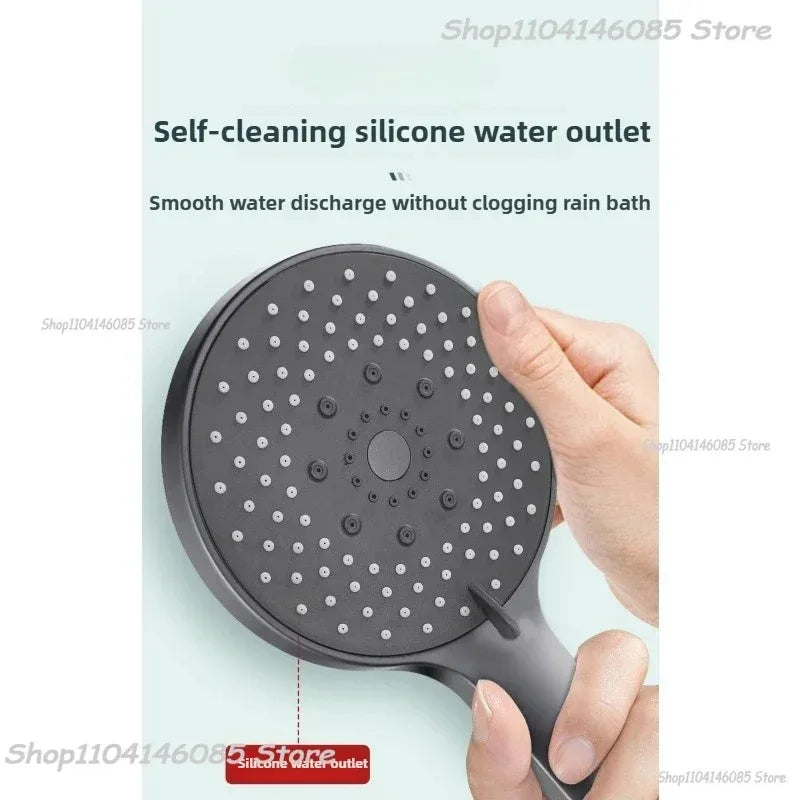 5-Mode High Pressure Handheld Shower Head | Black Water Saving
