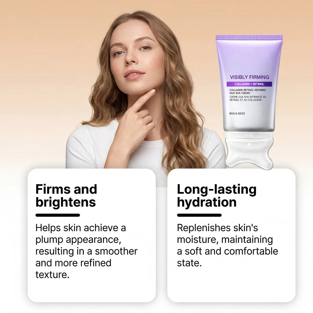 Retinol Collagen Gua Sha Lifting Face & Neck Cream 80g