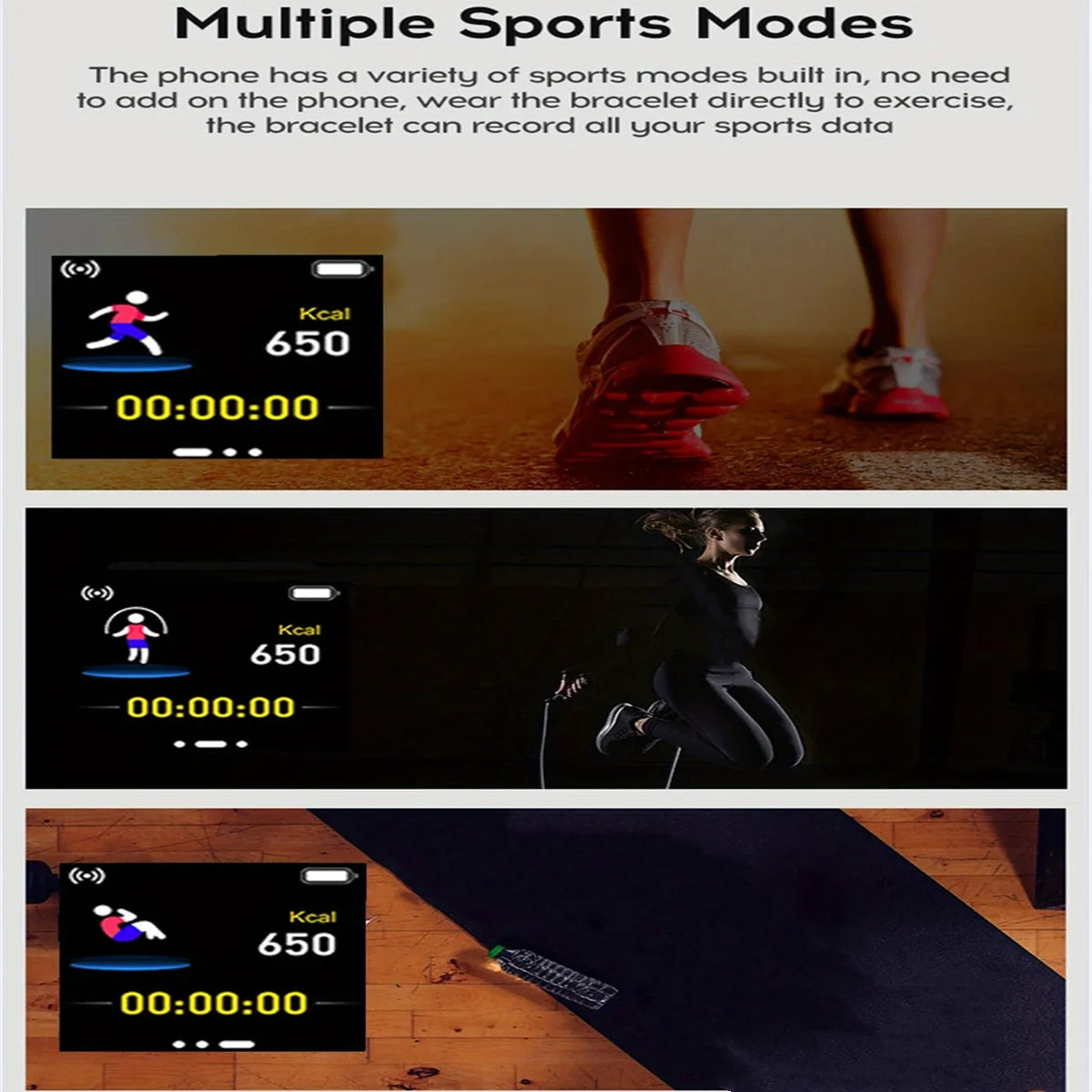 Y68 Smart Watch Fitness Tracker – Steps, Calories & Messages