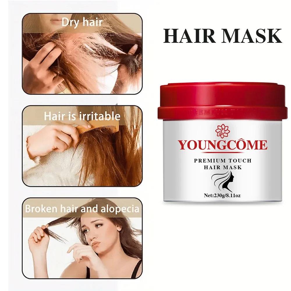 REAROYA Keratin Hair Mask – Repair Frizzy & Damaged Hair 230g