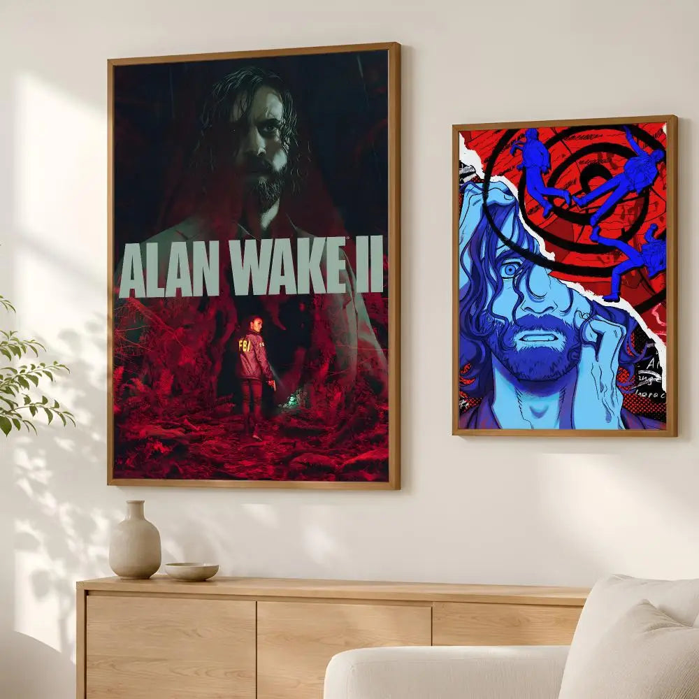 Alan Wake Game Poster – Self-Stick HD Waterproof Wall Art