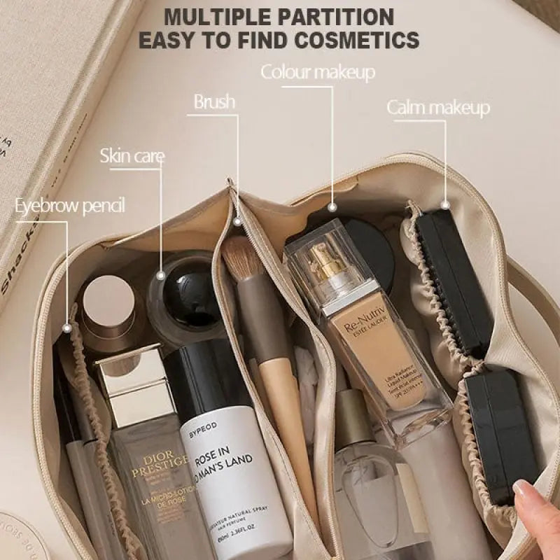 Large Travel Makeup Bag – Women's Toiletry & Cosmetic Organizer