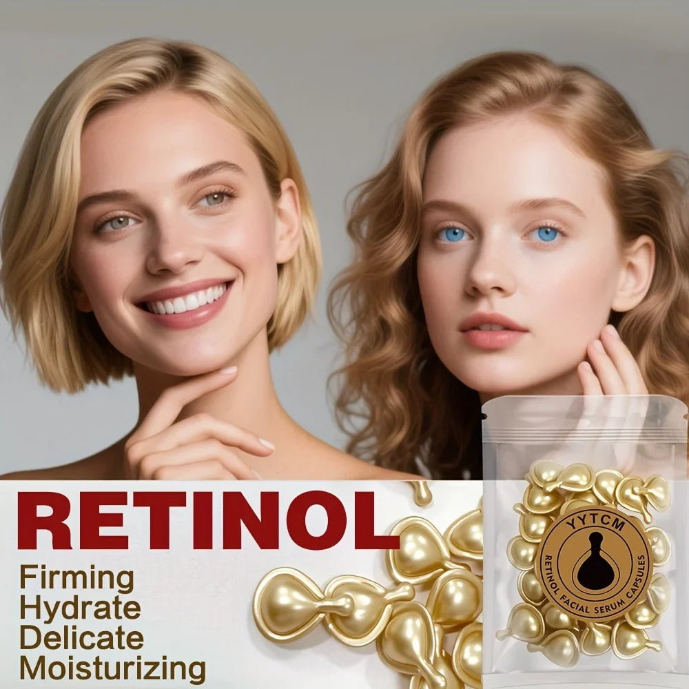 Retinol Essence Capsules with Collagen & Niacinamide – 30 Caps
