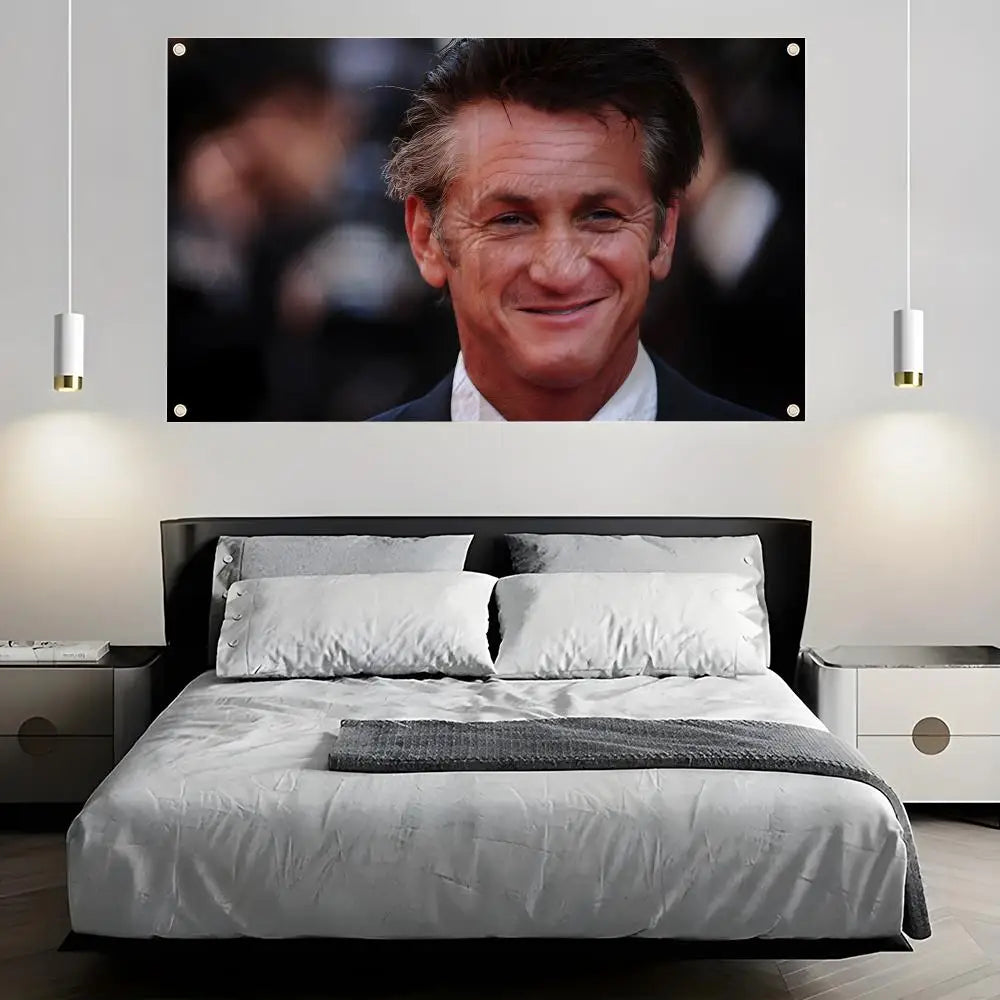 Sean Penn Fan Flag – Indoor & Outdoor Wall Banner | 6 Sizes