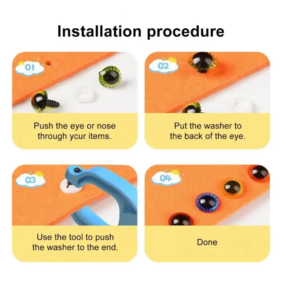 Safety Eye Tool for Plush Toys, Dolls & Crochet – 5–30mm