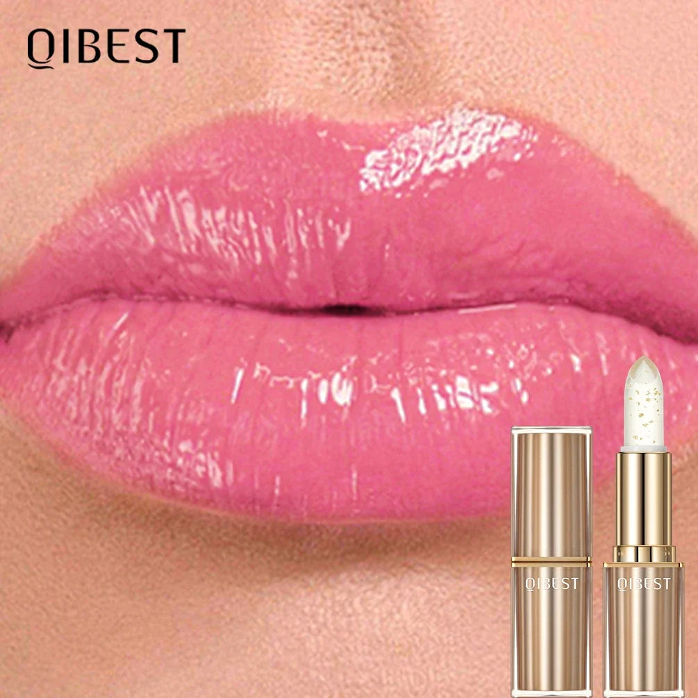 QiBest Glitter Color Changing Lipstick | Moisturizing Lip Stain
