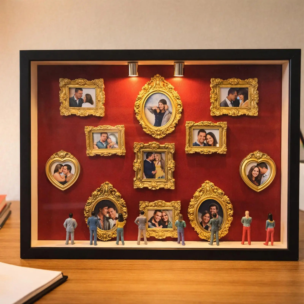 Silhouette Box Photo Display Case Light 11 Miniature Frame 8