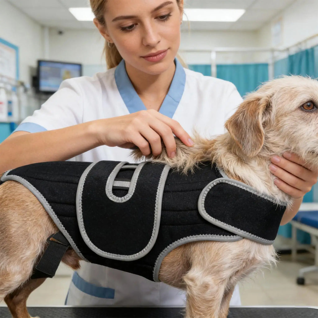 Adjustable Dog Back Brace Spinal Support Harness | Small Breeds