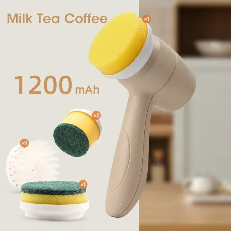 Electric Spin Scrubber USB Rechargeable Cleaning Brush