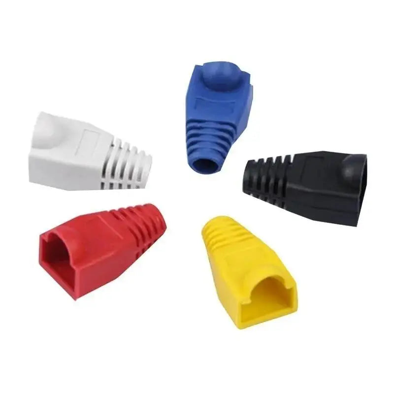 30-Pack RJ45 Strain Relief Boot Caps for CAT5E & CAT6 Cables