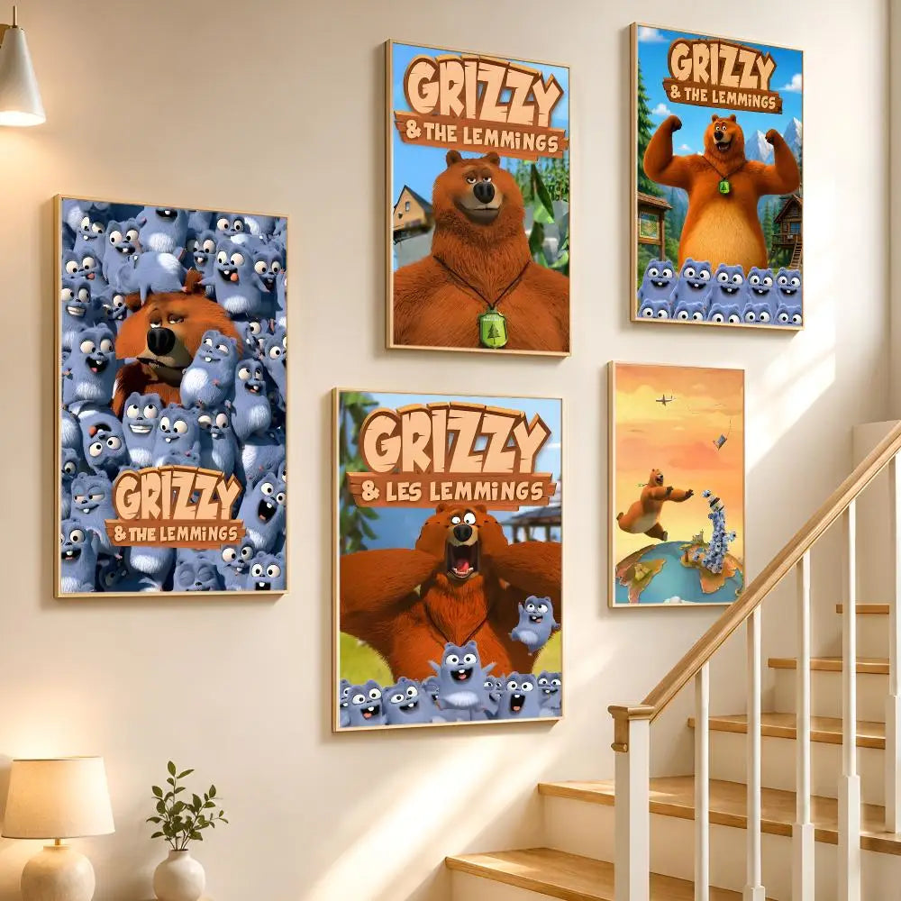 Berenstain Bears Waterproof PVC Poster Stickers | Wall Décor