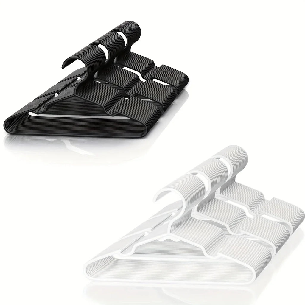 Non-Slip Plastic Clothes Hangers | Space Saving Heavy Duty