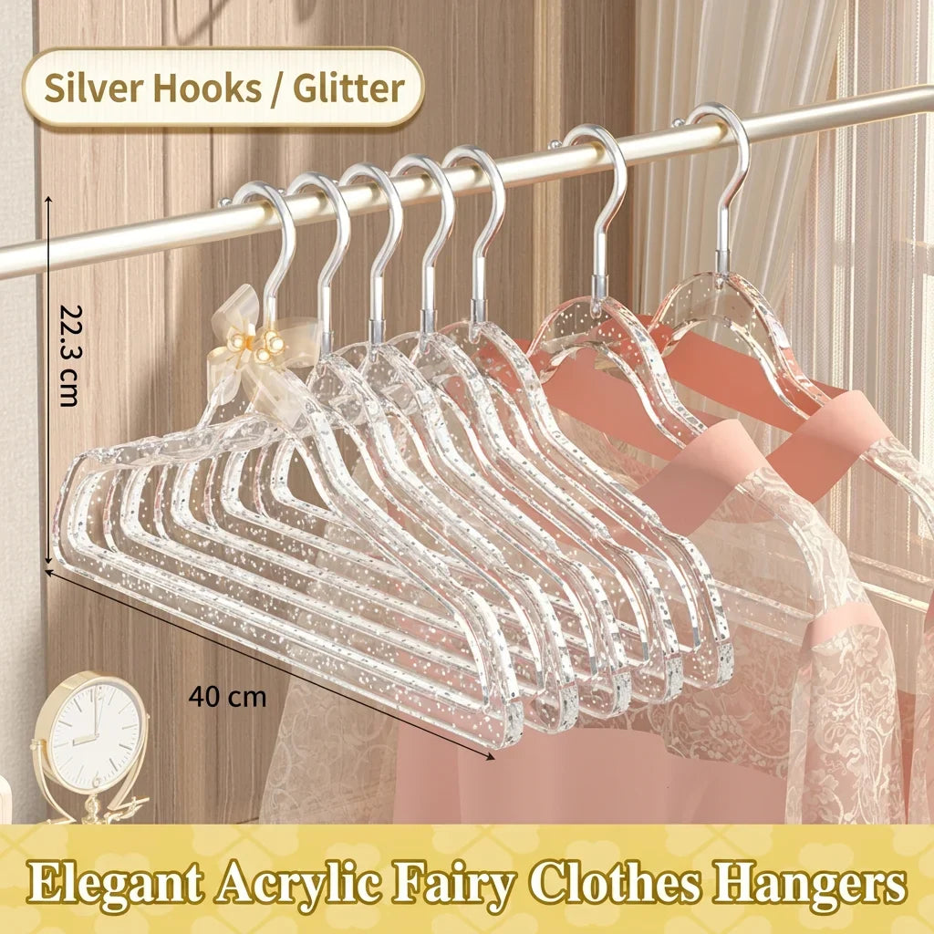 Acrylic Hanger Home Clothes Non-slip Trouser Rack Drying Coat Suit