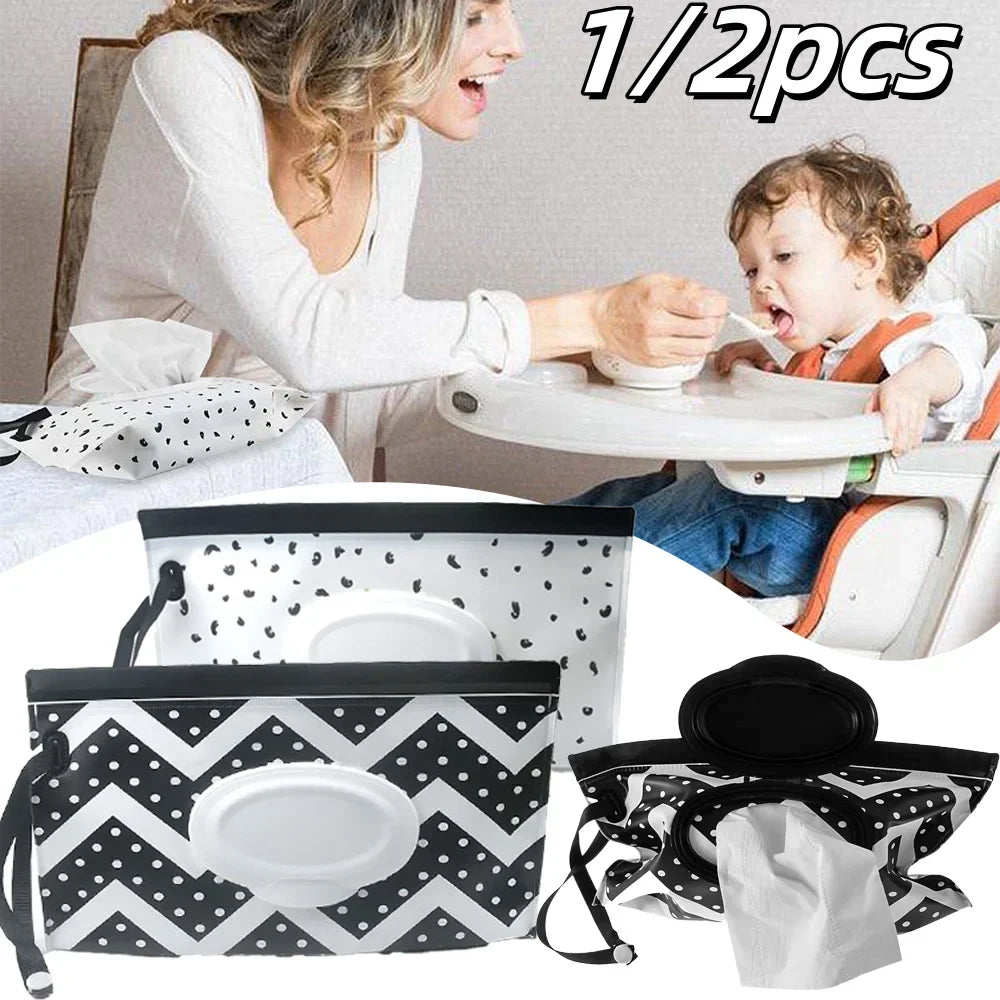 Refillable Baby Wipe Storage Bag | Travel Tissue Pouch