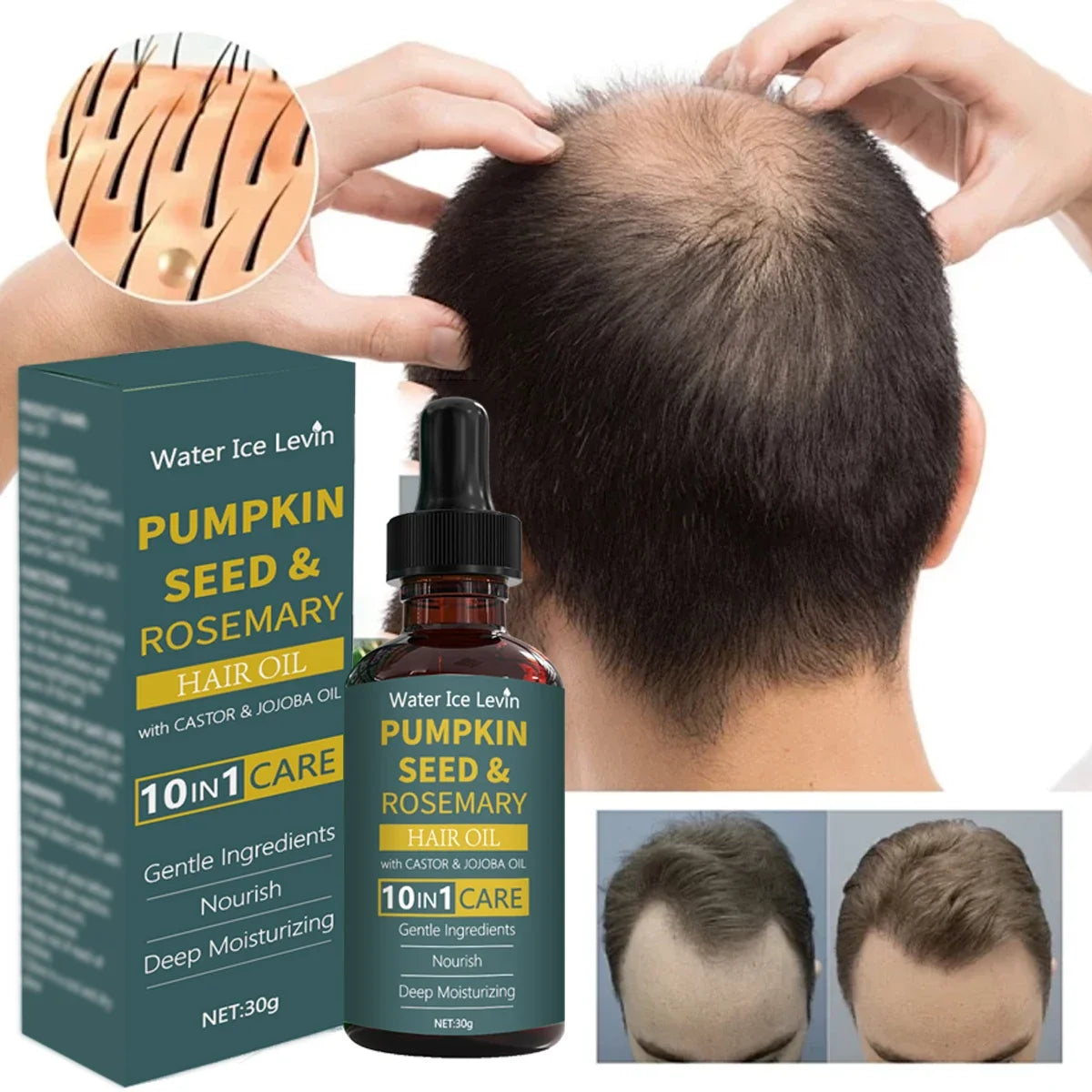 Pumpkin Seed & Rosemary 10-in-1 Hair Oil | All Hair Types