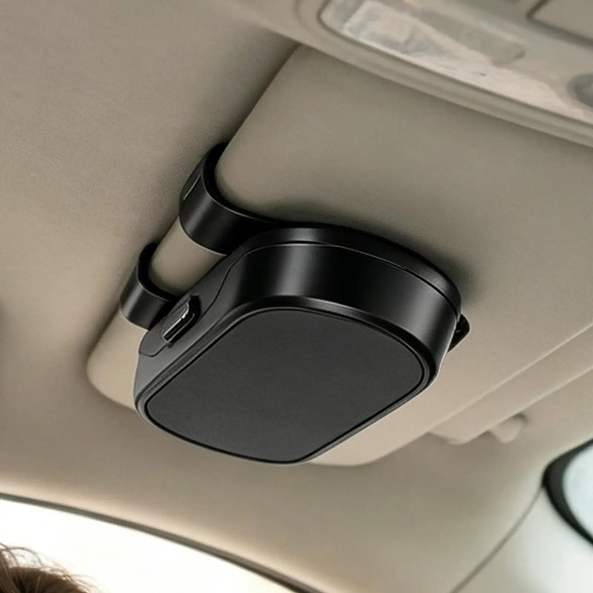 Car Visor Sunglasses Holder & Eyeglass Storage Case