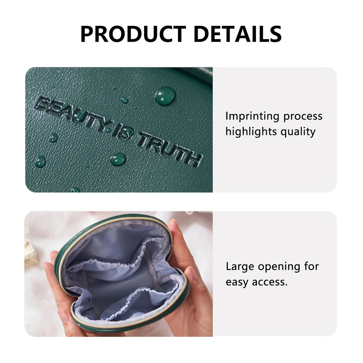 Lipstick Storage Pouch – Compact PU Leather Cosmetic Wallet Insert