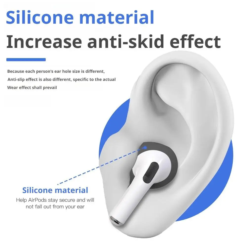Silicone Ear Tips for AirPods Pro 3 – Anti-Slip Sport Fit