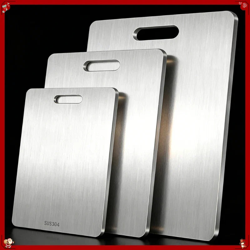 Stainless Steel Cutting Board Heavy Duty Double-sided Chopping Meat