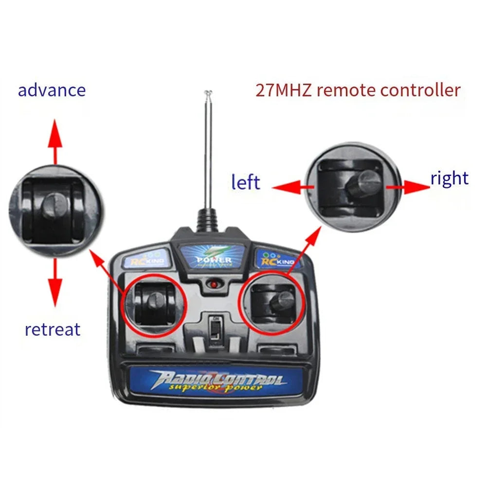 27MHz 4-Channel Remote Control for Kids Ride-On Electric Cars