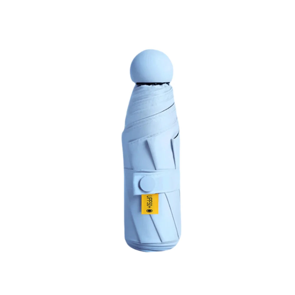 Mini Capsule Folding Umbrella UPF50+ Portable Sun & Rain