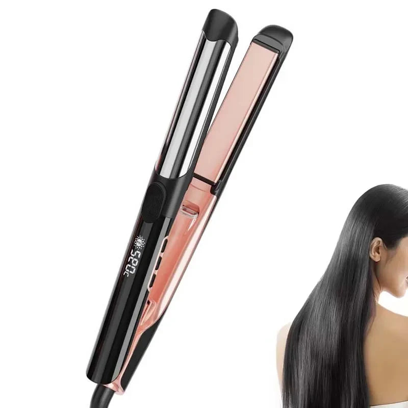 Titanium Flat Iron Hair Straightener | LED Display, Auto Power-Off