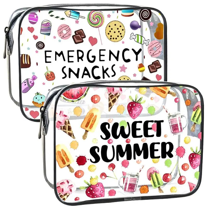 Clear PVC Travel Toiletry Bag – Zippered Cosmetic Organizer