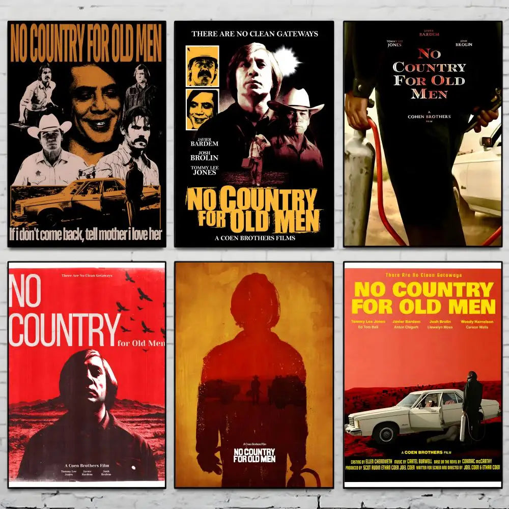 No Country for Old Men Movie Poster – HD Wall Art Sticker