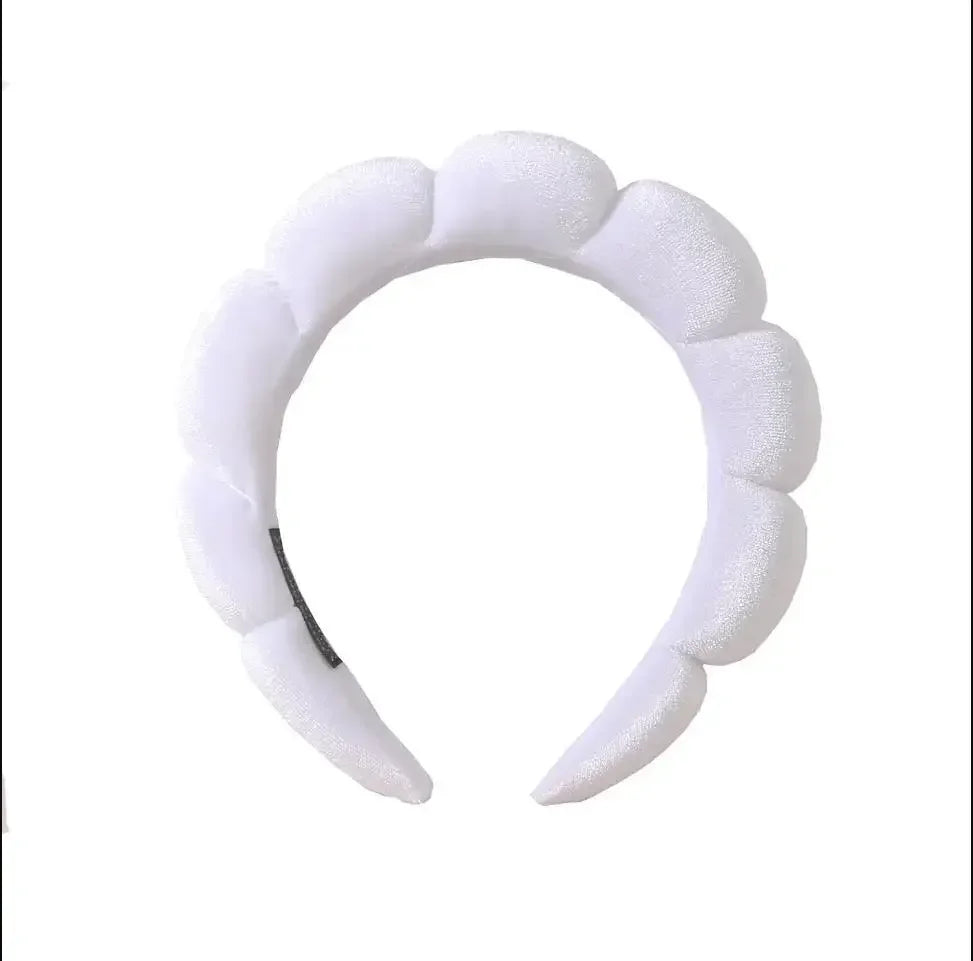 Fashion Microfiber Washing Wristbands Scrunchies Puffy Headband Spa
