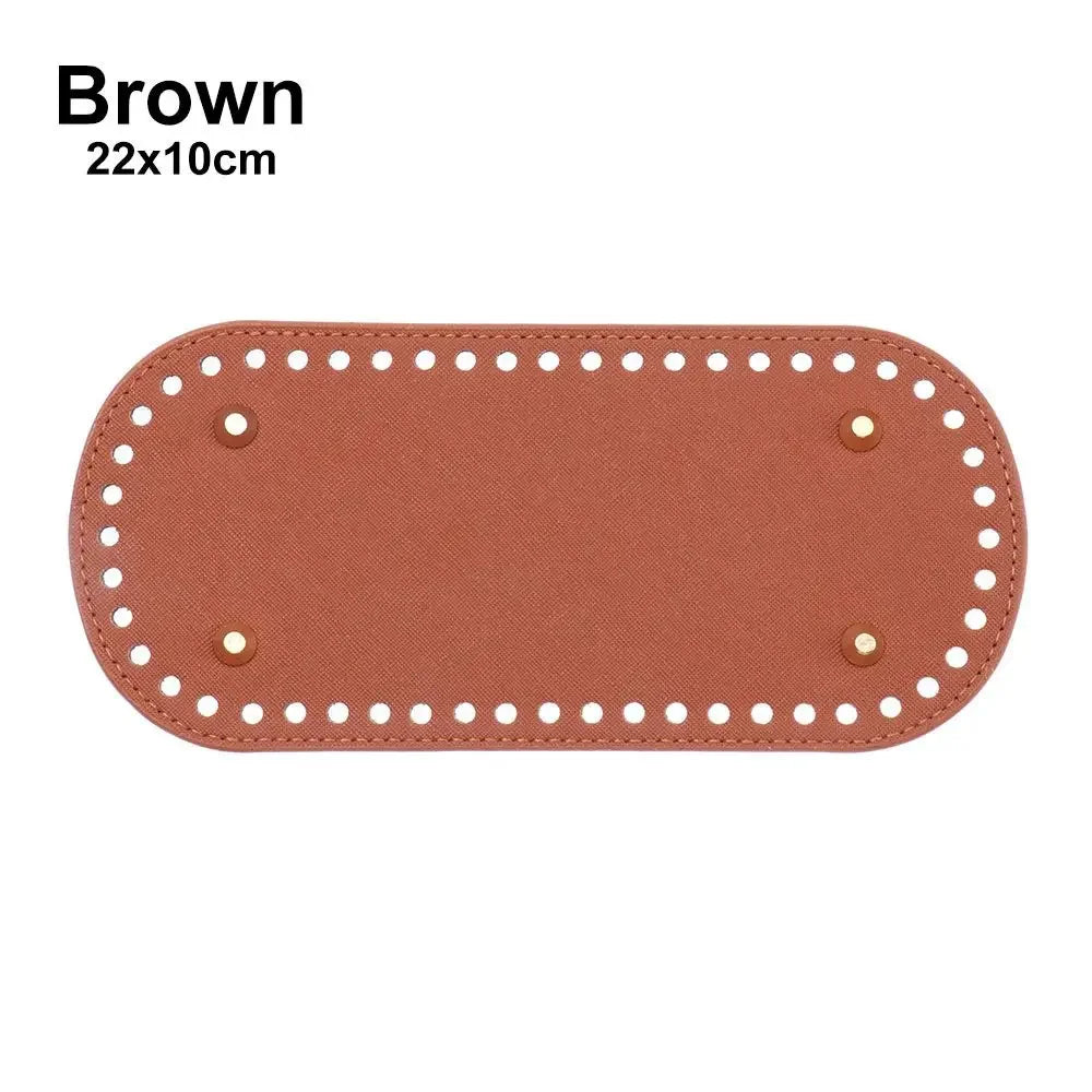 Material Crochet Bag 52 Holes DIY Accessories Knitted PU Leather Long
