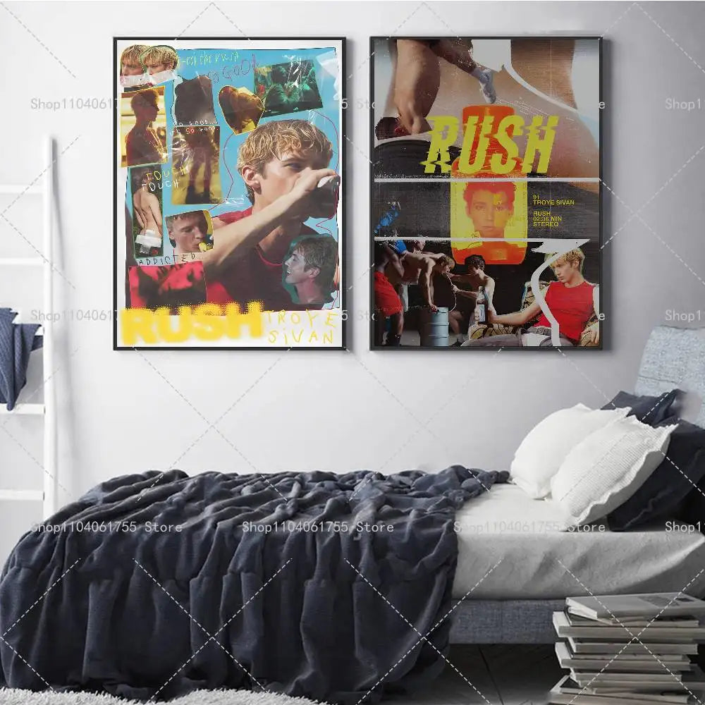 Troye Sivan Self-Adhesive Wall Art Poster – Color Print